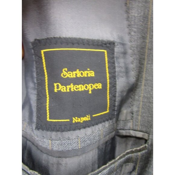 Sartoria Partenopea Sport Coat 44 Striped Napoli Blazer Wool Jacket * - Picture 11 of 13